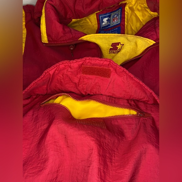 Vintage 90’s Washington Redskins Starter Jacket Pullover NFL - Made In Korea - Picture 10 of 16